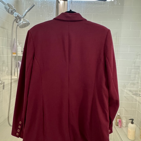 Dennis Basso Luxe Crepe Notched Collar Blazer - Picture 2 of 4